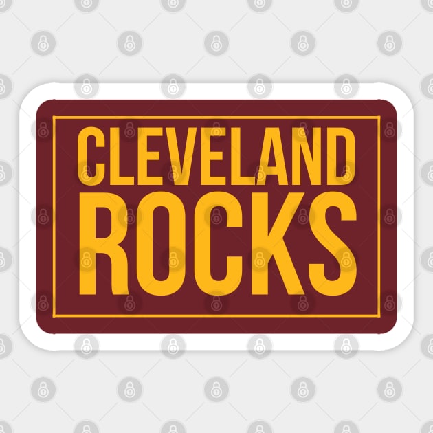 Cleveland Rocks Sticker by GrayDaiser